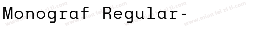 Monograf Regular字体转换